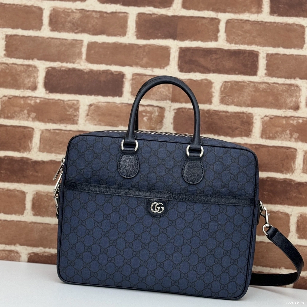 First bag ru GUCCI OPHIDIA BRIEFCASE GG MEDIUM 0815